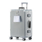 26 Inch Checked Luggage with Leather Handle