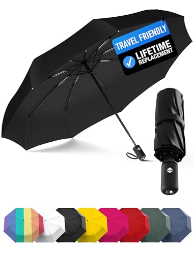 Windproof Compact Umbrellas for Rain