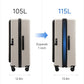 Checked Top Opening Expandable Suitcase