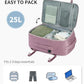 18" Travel Backpack Airlines Approved Personal Item Bag Women Pink