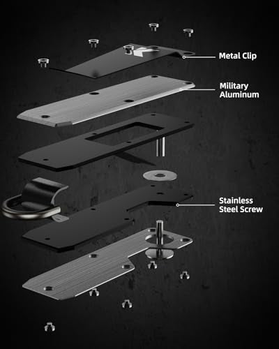 Key Organizer for Men Compact Key Holder Minimalist Key Case Metal Key Chain Key Holder for Keychain Secures 2 (5 Count)