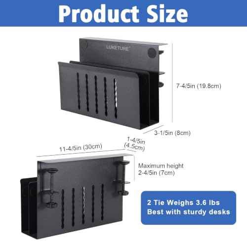 2 Tier Desk Side Storage