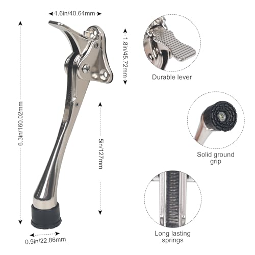 6 Inch Kick Down Door Stoppers for Bottom of Door