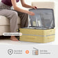 24 Inch Checked Luggage PC Hard Shell Suitcase Top Opening Aluminum Frame Travel Suitcases with Wheels