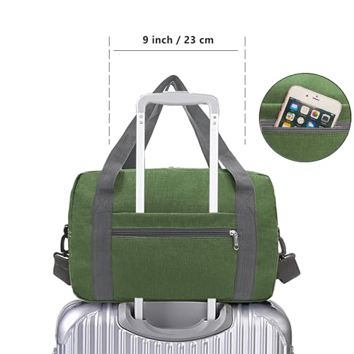 15 Inch Small Carry On Bags for Airplanes Spirit Airlines Personal Item Bag Underseat Foldable Travel Duffle Gym Bags for Women Men