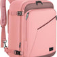 Pink Grey Travel Backpack for Women