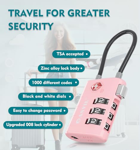 TSA Approved Luggage Locks (4 Count)