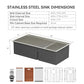 36 Inch Double Bowl Kitchen Sink Ledge Workstation Sinks Double Bowl 60