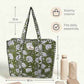 100% Cotton Quilted Tote Bag For Women