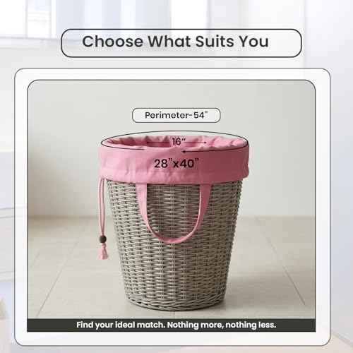 LFH Home Large Premium 1pack Cotton Rich Canvas Laundry Bag with Drawstring and Handles Heavy Duty