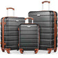 Luggage 3 Piece Sets Hard Shell Luggage Set with Spinner Wheels (3 Count)