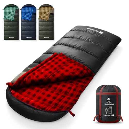 Cotton Flannel XXL Sleeping Bags for Adults Big and Tall