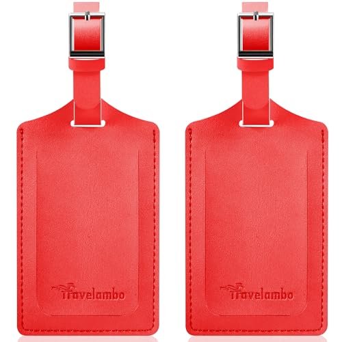 2 Pack Luggage Tags for Suitcases Airplane Travel Essentials (2 Count)