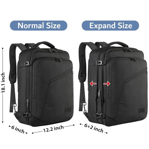Black Mens Travel Backpack