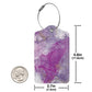 2 Pack Abstract Purple Luggage Tag for Suitcases Women (2 Count)