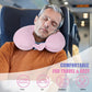 Travel Neck Pillow 100% Pure Memory Foam Airplane Pillow for Head Support