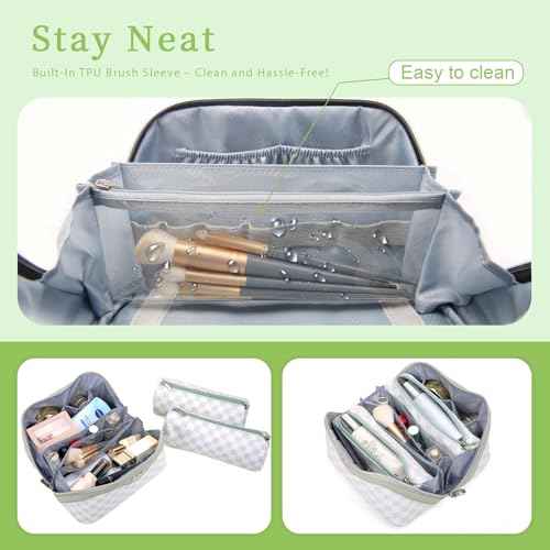 Travel Makeup Bag Organizer Cosmetic Bag (3 Count)
