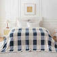 Sherpa Throw Blanket Reversible Large Big King Size Flannel Blankets for Bed