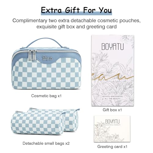 Travel Makeup Bag Organizer Cosmetic Bag (3 Count)