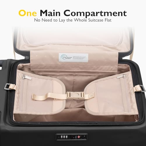 Top Opening Carry on Luggage with Narrow Trolley Handle