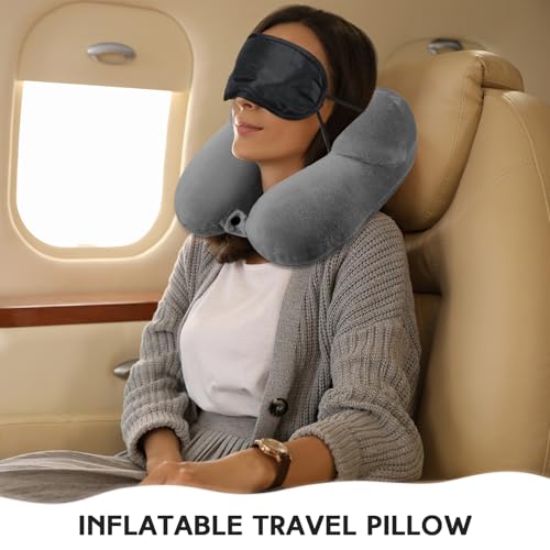 2 Inflatable Neck Pillow Airplane Travel (2 Count)