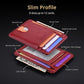 Slim Minimalist Front Pocket RFID Blocking Leather Wallets for Men and Women