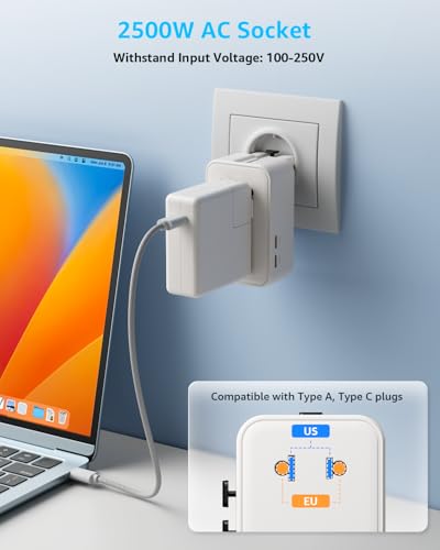 Air” Universal Travel Adapter 2 USB