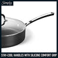 10-Piece Non-Stick Kitchen Cookware Set Black Pots & Pans with Stay-Cool Stainless Steel Handles Hard-Anodized Aluminum for Even Heating