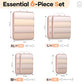 6/9/11 Set Compression Packing Cubes for Travel Essentials,Compressible Expandable Large Luggage Suitcase Organizer Bags for Clothing,Space Saver Bags with Over 1000 pcs of Mesh Holes(Beige) (6 Count)