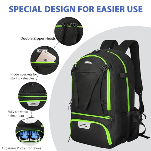 Lacrosse Bag Durable Equipment Backpack with 2 Stick Holders