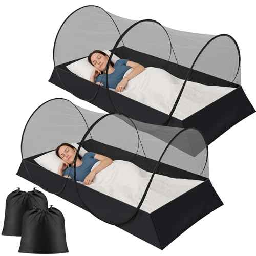 2 Pcs Mosquito Netting for Camping Bed 78 * 39 * 28 Inch