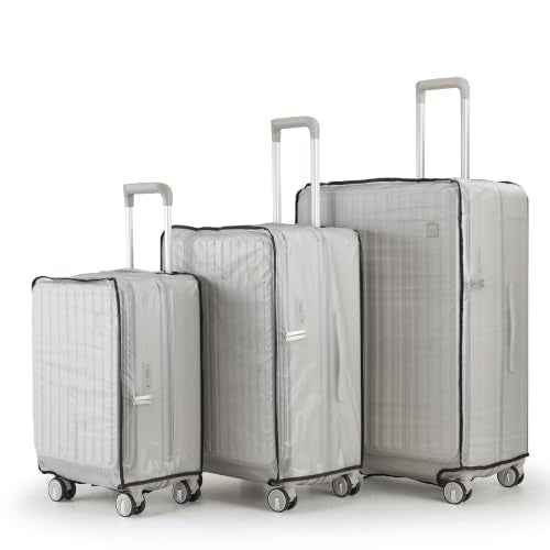 4 Piece Expandable Hardshell Pink Luggage Sets with Spinner Wheels