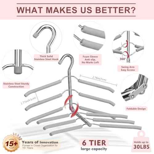 Space Saving Clothes Hangers (3 Count)