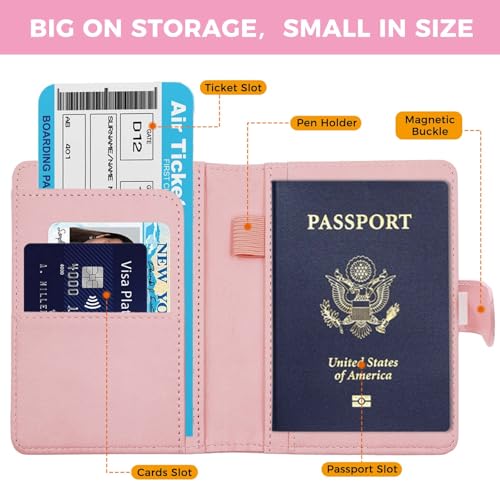 Premium Leather Passport Holder Covers Case