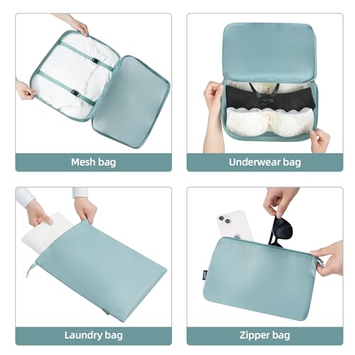 10 Set Packing Cubes Various Sizes Packing Organizer for Travel Accessories Luggage Carry On Suitcase