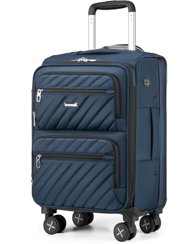 Expandable Softside Carry On Suitcase