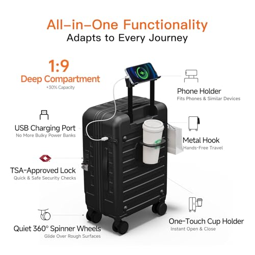 Expandable Lightweight PC Hard Shell Suitcase