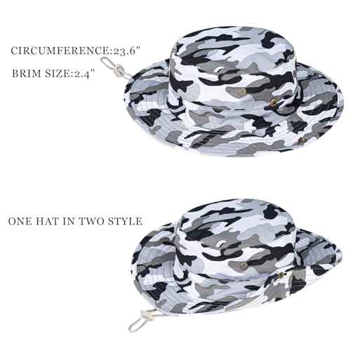 Sun Hats for Men Women Safari Hat Foldable Fishing Hat UPF 50+ Bucket Hat