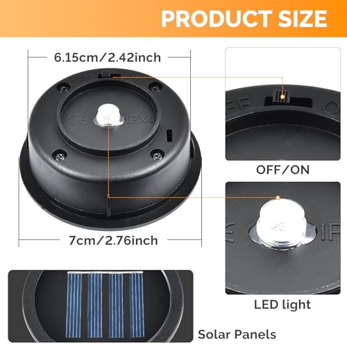 Solar Light Replacement Top 4 Pack (4 Count)