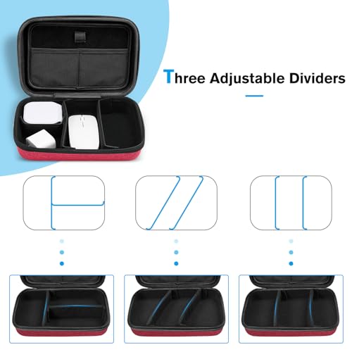Hard Travel Electronic Organizer Case for MacBook Power Adapter Chargers Cables Power Bank Apple Magic Mouse Apple Pencil USB Flash Disk SD Card Small Portable Accessories Bag