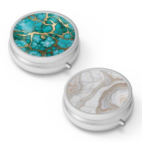 Pill Box 3 Compartment Small Pill Case (2 Count)