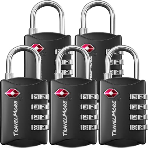 Luggage Locks TSA Approved (5 Count)