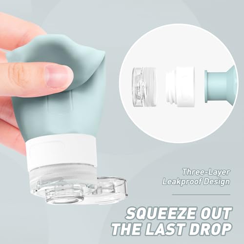 Travel Bottles for Toiletries 3oz (4 Count)