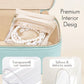 Jewelry Travel Case with Clear 12 Velvet Bags