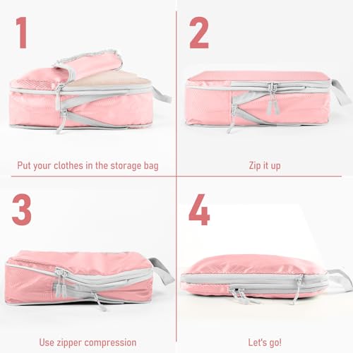 4 Set Packing Cubes For Travel Essentials