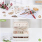 Small Travel Jewelry Box with Double Zipper