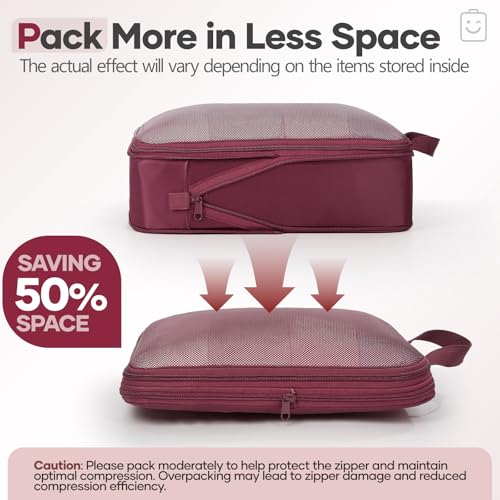 9 11 Set Compression Packing Cubes for Travel Essentials (9 Count)