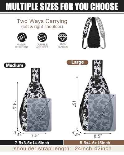 Crossbody Bags for Women Men Trendy Sling Bag Backpack Chest Bag
