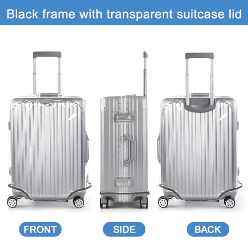 24 Inch Clear Luggage Cover for Suitcase Thickened PVC Waterproof