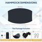 Cotton Camping Hammock Portable with Tree Straps Holds 660lbs
